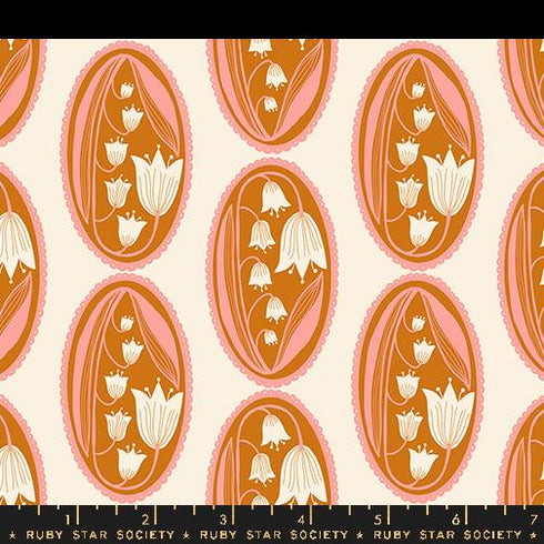 Endpaper Lily Of The Cameo in Natural - Ruby Star Society Sold by the Half Yard